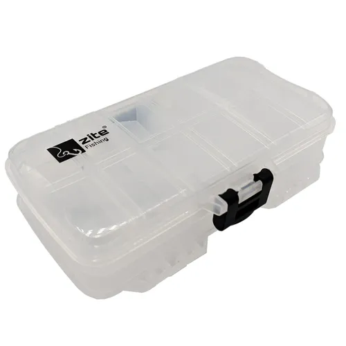 Doppelseitige Tacklebox 18 Fächer Metallköder, Jigspinner & Spoons Zite Fishing