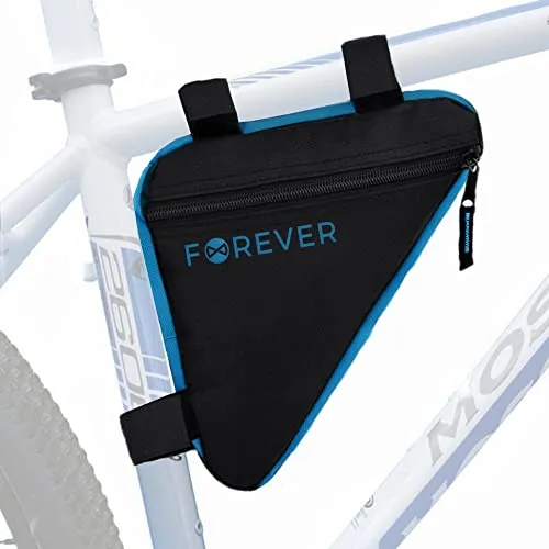 FOREVER Rahmentasche, Dreieckstasche, Fahrradtasche für MTB, Rennräder Wasserabweisende Werkzeugtasche (blau)