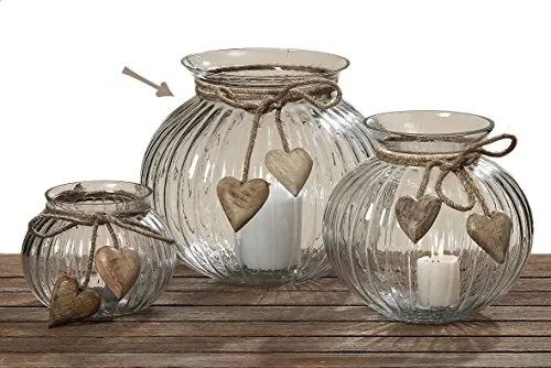 BOLTZE GRUPPE GmbH Windlicht Rudy, H 16,00 cm, Sortierung: 1 sort.