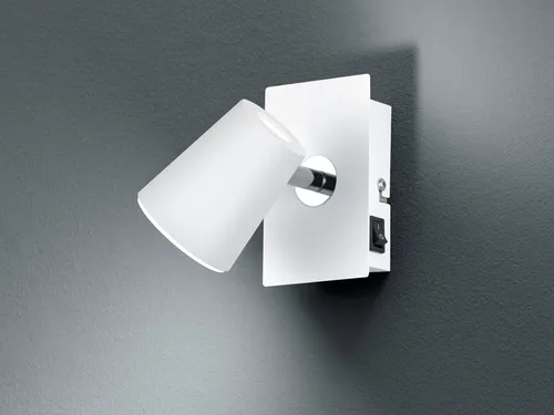 Design Wandlampe Weiß matt 6,5W LED Strahler schwenkbar - Lampen für Erwachsene, moderne Wandmontage mit schwenkbarem Design für gezielte Beleuchtung in jedem Raum.