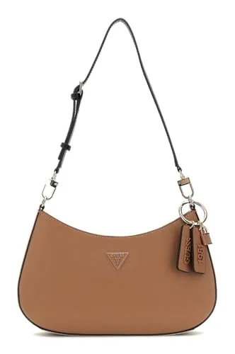 GUESS Schultertasche Noelle II Top Zip Shoulder Bag Tan Multi taupe