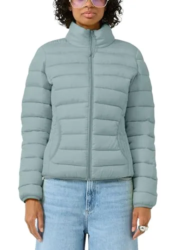QS Steppjacke mit Stehkragen – Leichte Wattierung - Stylische Steppjacke mit Regular Fit und leichtem Taftfutter. Ideal für jeden Tag, bietet Komfort und eine moderne Optik durch den Stehkragen und den Reißverschluss.