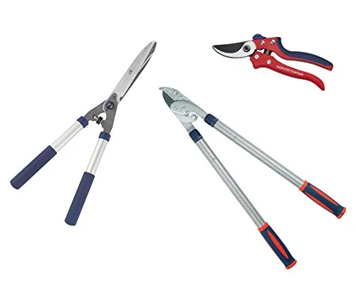Spear & Jackson CUTSETSS11 Razorsharp 3-teiliges Schneide-Set – Teleskop-Amboss-Astschneider, Heckenschere, Bypass-Gartenschere