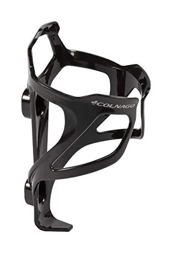 Produktbild Colnago: BC02 Flaschenhalter aus Carbon, glänzend, Schwarz, silberfarbenes Logo, Schwarz / silberfarben