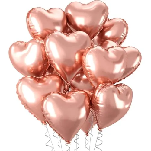 Stück 18 Zoll Herzballons,Herz Folienballon,Herzform Heliumballons für Party,Geburtstag,Valentinstag,Hochzeit,Verlobung,Muttertag Dekoration 30