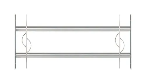 Alberts 563592 Fenstergitter Secorino Style - Fenstersicherungen mit ausziehbarem Design für optimalen Einbruchschutz. Hochwertige Verarbeitung und galvanisch blau verzinkt für Langlebigkeit und Sicherheit.