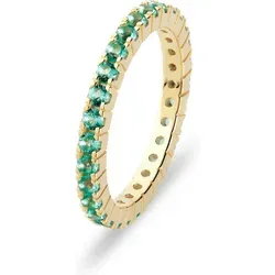 CHRIST Silberring, Zirkonia gelb|grün 54 von Christ