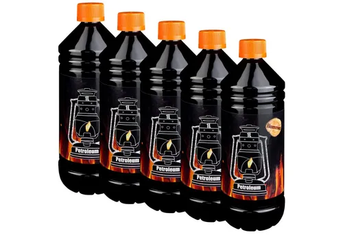 Flameup Petroleum 5 Liter für Heizungen und Lampen - Klares Petroleum für effiziente Nutzung in Heizungen und Lampen. Mit kindersicherem Verschluss, ideal für sicheres Befüllen und einfache Handhabung.