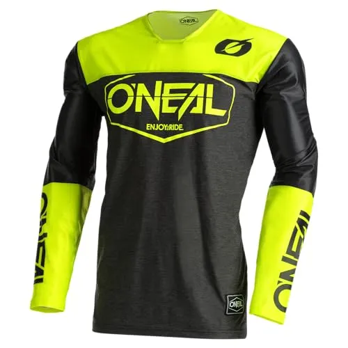 O'NEAL Mayhem Jersey Hexx V.22 - Langarm Motocross-Shirt für Erwachsene - Funktionswäsche aus leichtem, atmungsaktivem Material mit ergonomischem Slim Fit für optimale Bewegungsfreiheit und perfekten Sitz. Ideal für MX, MTB und Abenteuer im Freien.