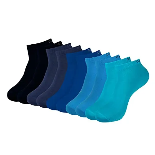 ONE STRANGE ROCK Herren Damen Sneaker Socken 5, 10, 15, 20, 30 Paar, Farbe:Blau