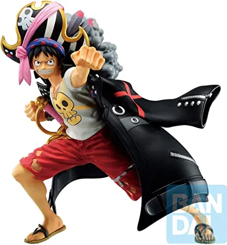 Ichibansho Figure Ichiban - One Piece - Monkey.D.Luffy (Film Red) - Menschen-Spielfiguren, beeindruckende 13 cm große Statue von Monkey.D.Luffy in seiner ikonischen Pose, perfekt für Sammler und Fans!