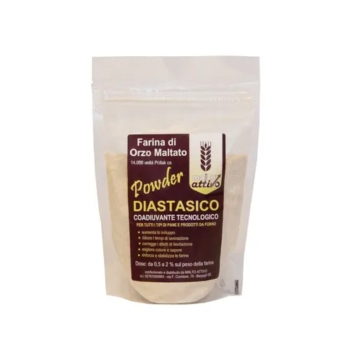 Malto attivo Powder Diastasico Mehl Barley Malz 250 Gr