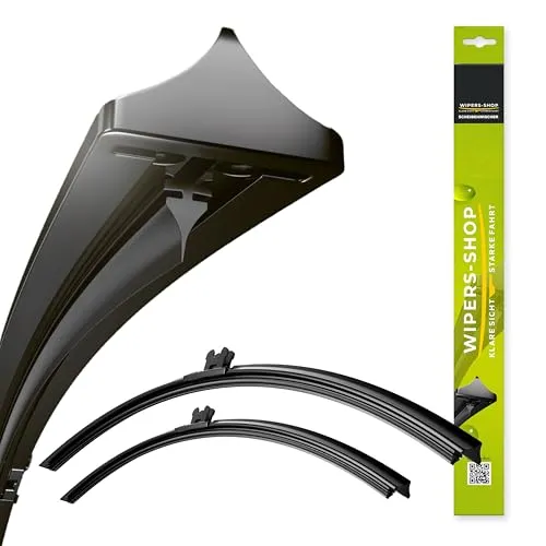 Scheibenwischer kompatibel mit NISSAN NV200 / e-NV200 Bj. 08/09- | Basic Action Ersatz-Scheibenwischer für Frontscheibe | Länge: 550/400mm | Hochwertige Wischblätter für klare Sicht