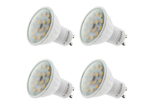 SEBSON LED-Leuchtmittel LED Lampe GU10 warmweiß 5W Strahler 230V Leuchtmittel, GU10, 4 St., Warmweiß, Einbaustrahler 230V