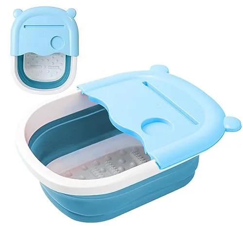 Nizirioo Fußbadewannenschüssel, Faltbare Fußbadewanne Fusswanne Fussbad Fussbadewanne Mit Massage Faltbares Fußbad Fur Fußbadewanne Füße Wellness Fußpflege Pediküre Entgiftung Entspannung