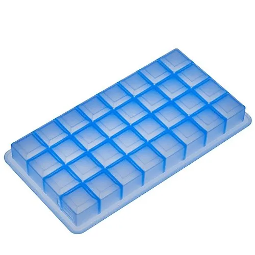 LURCH Eisformer Würfel 2cm für 32 Eiswürfel Silikon eisblau