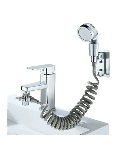 Handdusche Tragbare Duschbrause Für Waschbecken + Entkalkungsschlauch Camping