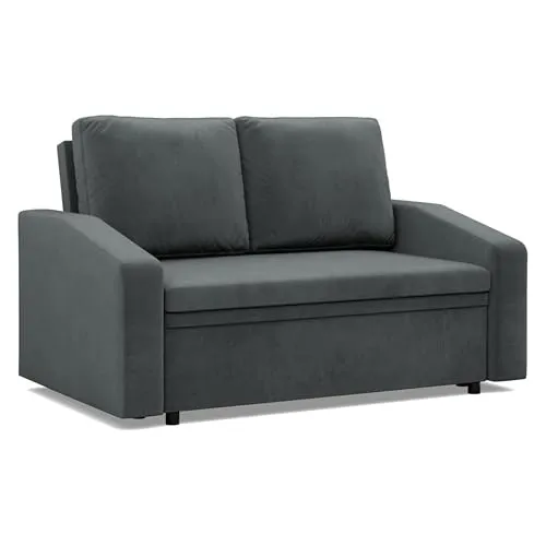 Mebligo Sofa 2-Sitzer mit Schlaffunktion - NEO-Kollektion - Klein Schlafsofa mit Bettkasten, ideal für kleine Räume und Gäste, modernes Design & hohe Funktionalität.