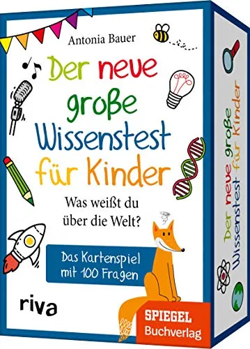 Der neue große Wissenstest für Kinder – Was weißt du über die Welt?: Das Kartenspiel mit 100 Fragen. Ab 8 Jahren. Das Geschenk für Schulanfang, Geburtstag, Weihnachten, Ostern