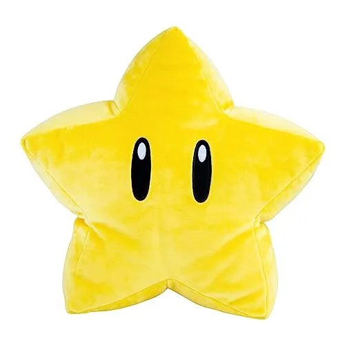 Club Mocchi Mocchi SUPER Star MEGA Plüschtier - Sammelbare Super Mario Plüschtiere, offiziell lizenziert und perfekt als Schreibtisch Buddy, ideal für Kinder ab 3 Jahren.