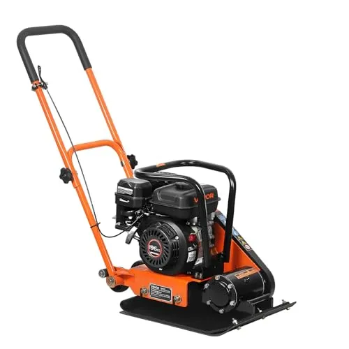 VEVOR Benzin Rüttelplatte 6,5 PS – Handgeführter Vibrationsstampfer für effiziente Bodenverdichtung