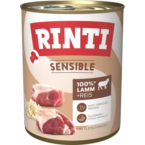 Rinti Hundenassfutter Sensible Lamm & Reis 800 g