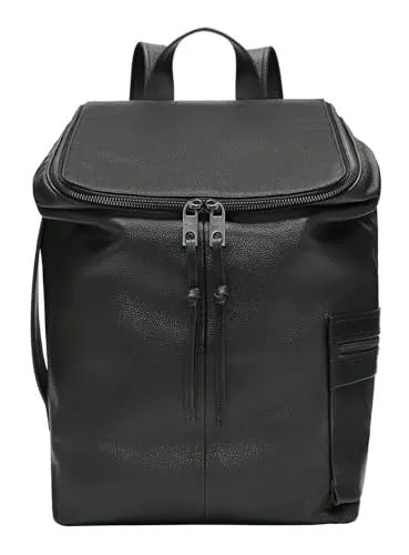 Liebeskind Berlin HERA SMALL PEBBLE Backpack L, black - Eleganter Laptop-Rucksack aus feinem, pflegeleichten Rindsleder mit ausreichend Platz für Essentials und einem speziellen Innenfach für deinen Laptop. Ideal für Büro und Freizeit.