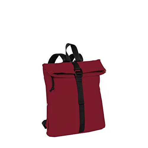 New Rebels Mart Los Angeles Rolltop Mini-Rucksack für Erwachsene, Unisex, Weinrot, 27 cm x 32 cm x 8 cm, Casual