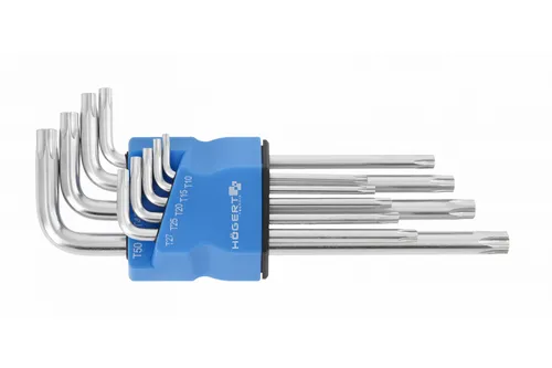 Tamper Torx Schraubendreher 9tlg Schlüssel Set Metall Schwarz Lang Edelstahl