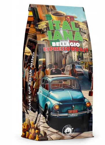 Kaffeebohnen 1kg ITALIANA BELLAGIO ROAST Frisch geröstet Rösterei perfekt lecker