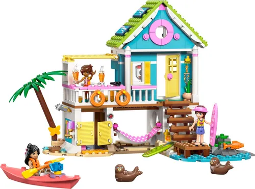 LEGO® Friends 42699 Strandhaus mit Robben Spielbausteine, (Set, 400 St., Set)