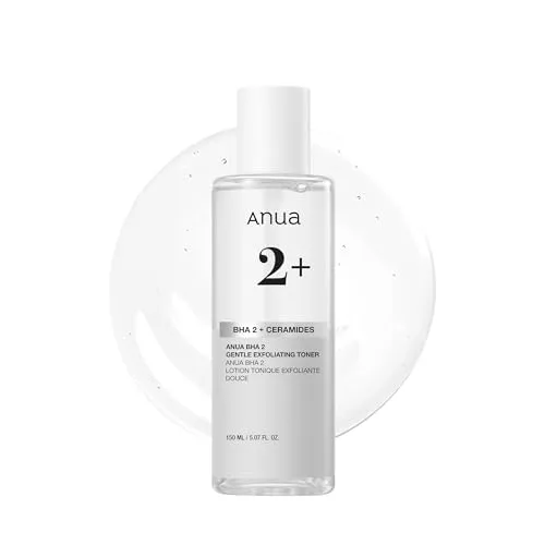 ANUA BHA 2% Sanftes Peeling-Toner - Peeling für fettige Haut, mit 2% BHA zur sanften Porenreinigung und natürlichen Inhaltsstoffen wie Teebaumextrakt und Hyaluronsäure für gesunde Haut.