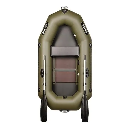 BARK Schlauchboot 220 cm - 1-Person Paddelboot mit Lattenboden - Boote: Professionelles 1-Person Schlauchboot mit robustem Lattenboden, ideal für Angeltouren. Belastbar bis 150 kg, inklusive Paddel und Pumpe, aus strapazierfähigem 5-schichtigen PVC.
