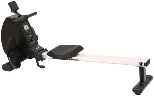 PEARL Sports Rudermaschine: Klappbares Heim-Rudergerät mit 8 Stufen, Magnetbremssystem, bis 120 kg (Heimrudergerät, Fitnessgeräte für Zuhause, Bauchtrainer)