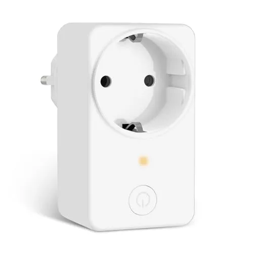 LoraTap Smart WLAN Steckdose mit Energieverbrauchskontrolle, Zeitschaltuhr, Timer, Smart Home Steckdose, Sprachsteuerung, Kein Hub notwendig，3680 Watt