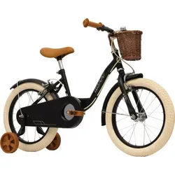 Huffy Vintage 16-Zoll Kinderfahrrad - Jugend- & Kinderfahrräder mit klassischem Retro-Look, ideal für kleine Fahranfänger. Ausgestattet mit Sicherheitsbremsen und abnehmbaren Stützrädern für maximale Kontrolle und Komfort.