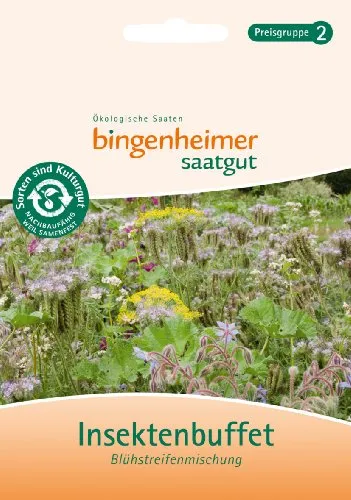 BIO-Blumensamen Blühstreifenmix, Bio-Saatgut von Bingenheimer, Nektarspender