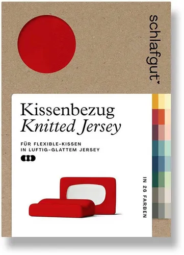 Schlafgut Kissenbezug Pure flexibler Kissenbezug für Nackenstützkissen, (1 Stück), Bio-Baumwolle mit Elasthan, mit Gummizug, bügelfrei