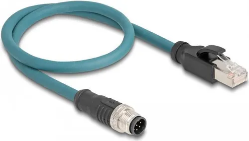 Delock Netzwerkadapterkabel 8-polig M12 zu RJ-45