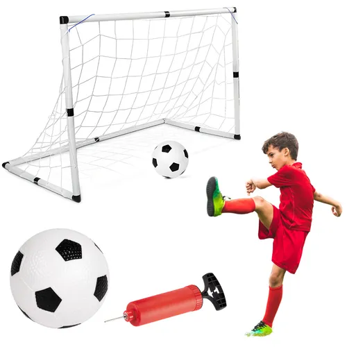 Kinder Fußballtor Ballpumpen-Set Kleiner Fußballspieler