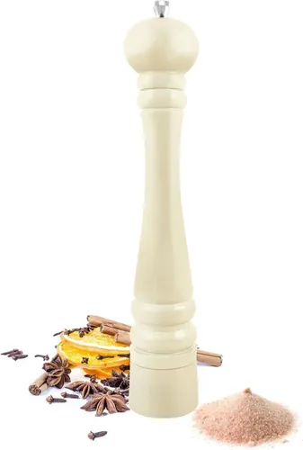 Pfeffermühle 32cm aus Buchenholz mit Edelstahlmahlwerk - Hochwertige Pfeffermühle aus edlem Buchenholz, ausgestattet mit einem robusten Edelstahlmahlwerk. Ideal für die tägliche Verwendung in der Küche und in verschiedenen Farben erhältlich.