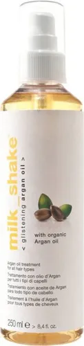 Milk Shake Glistening Argan Oil 250 ml - Haarkuren für alle Haartypen mit Arganöl, das Krausen bändigt und intensiven Glanz verleiht. Hinterlässt seidig weiches Haar und sorgt für einfache Definition und Volumen.