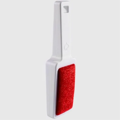 La Briantina Amable Plus Fusselrasierbürste, doppelseitig, aus Samt – entfernt Fussel, Staub und Haare von Kleidung und Textilien – mit Richtungsanzeige – 23,5 x 6,5 cm