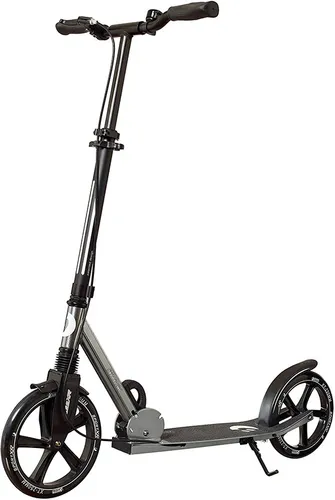 Best Sporting Scooter 250er - Silber/Schwarz - Faltbarer Aluminium-Scooter mit 3-fach verstellbarem Teleskop-Lenkrohr und extra breitem Deck für maximalen Komfort. Ideal für Freizeit und Stadtfahrten.