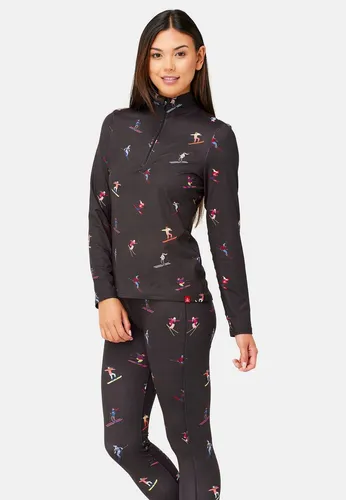 Krimson Klover Langarmshirt Multi Skiers schwarz XS - Stylisches Langarmshirt für Skifahrer, aus hochwertiger Polyester-Elasthan-Mischung, bietet optimalen Tragekomfort und Bewegungsfreiheit. Ideal für sportliche Aktivitäten und Freizeit.