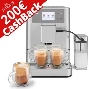 KitchenAid Kaffeevollautomat KF7, 5KES8557ESX - 200€ Cashback - Kaffeevollautomat mit integriertem Milchsystem und 20+ Kaffeevariationen. Genießen Sie personalisierte Getränke und sparen Sie mit 200€ Cashback bis 30.06.2025!