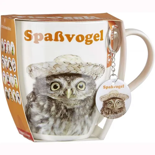 Jumbotasse m.Anhaenger Eule von Tassen