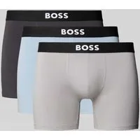 BOSS BoxerBr 3P ONE 10272529 0 - Herren-Boxershorts aus 95% Baumwolle und 5% Elasthan für optimalen Tragekomfort und perfekte Passform.