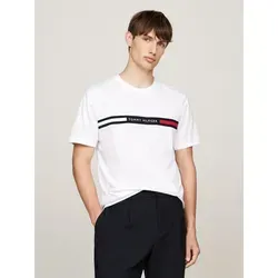 Tommy Hilfiger HILFIGER CHEST INSERT TEE - Rundhalsshirt aus weichem Baumwoll-Jersey, ideal für vielseitige Outfits – perfekt für lässige und schicke Anlässe.