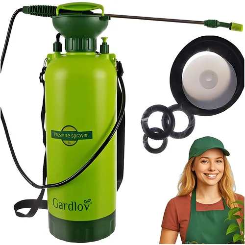 Garten Drucksprüher 8 Liter Drucksprühgerät Gartenspritze Pflanzensprüher Set